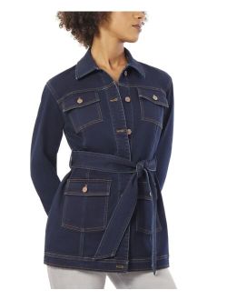 Women's Denim Long Barn Jacket