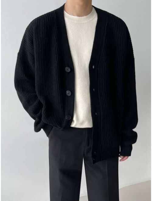 DAZY Men Drop Shoulder Cardigan