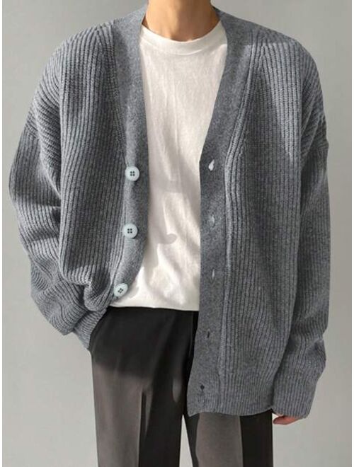 DAZY Men Drop Shoulder Cardigan