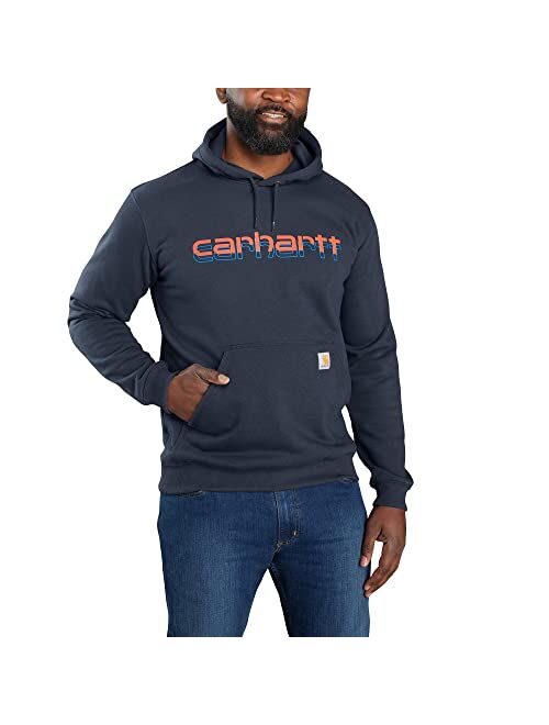 Carhartt Men's Rain Defender Loose Fit Midweight Logo Graphic Sweatshirt