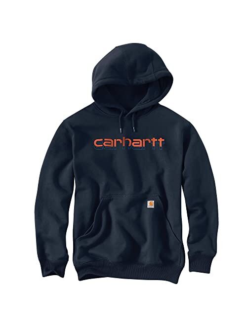 Carhartt Men's Rain Defender Loose Fit Midweight Logo Graphic Sweatshirt