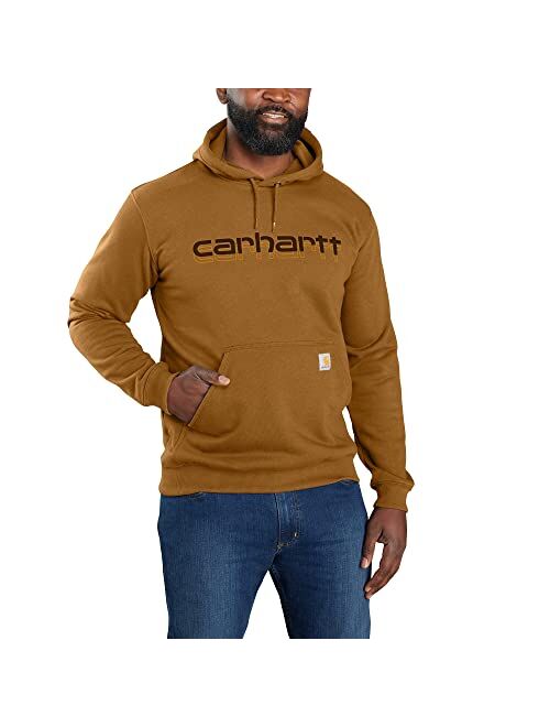 Carhartt Men's Rain Defender Loose Fit Midweight Logo Graphic Sweatshirt