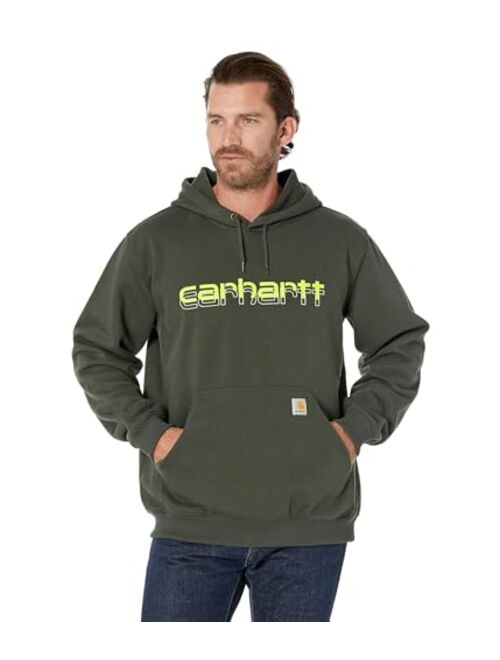 Carhartt Men's Rain Defender Loose Fit Midweight Logo Graphic Sweatshirt