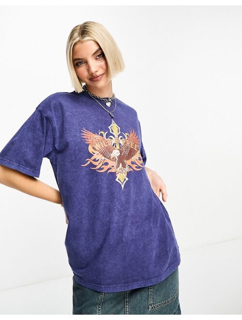 Daisy Street relaxed T-shirt with vintage print