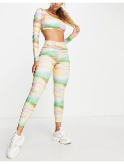 Active Landscape high waist leggings in multi