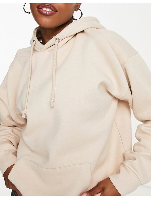 Daisy Street basics oversized hoodie in stone