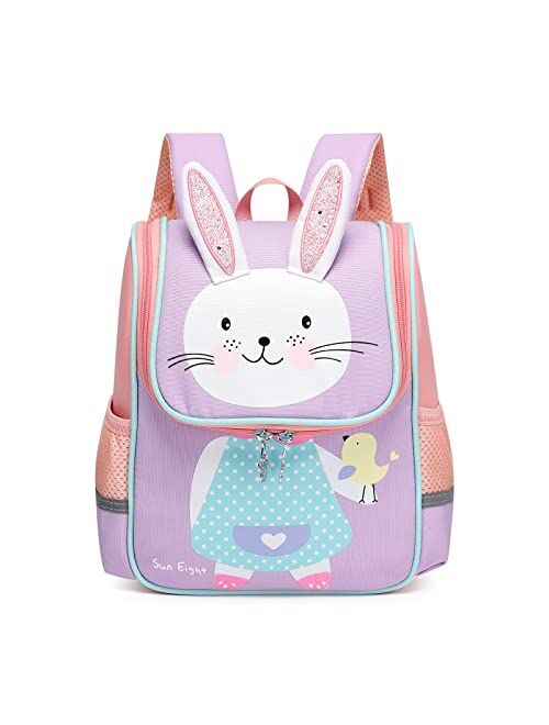 SUN EIGHT Toddler Backpack for Girls Kids Backpack Cute 3D Cartoon School Bag for Baby Girl Boy 1-5 YearsButterfly