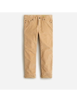 Boys' lined stretch corduroy pant