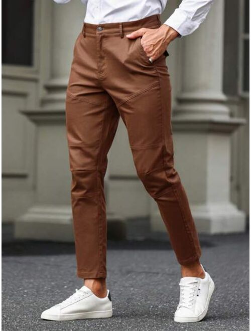 Shein Manfinity Homme Men Slant Pocket Solid Pants