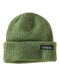 Men's Rib Knit Patch Beanie