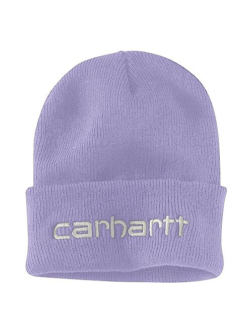 Carhartt Mens Knit Insulated Logo Graphic Cuffed Beanie