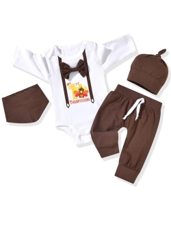 Aalizzwell Newborn Baby Boys Christmas Outfit