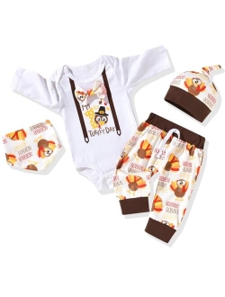 Aalizzwell Newborn Baby Boys Christmas Outfit