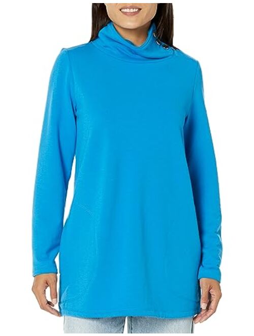 JONES NEW YORK Women's Mock Neck Pullover Top