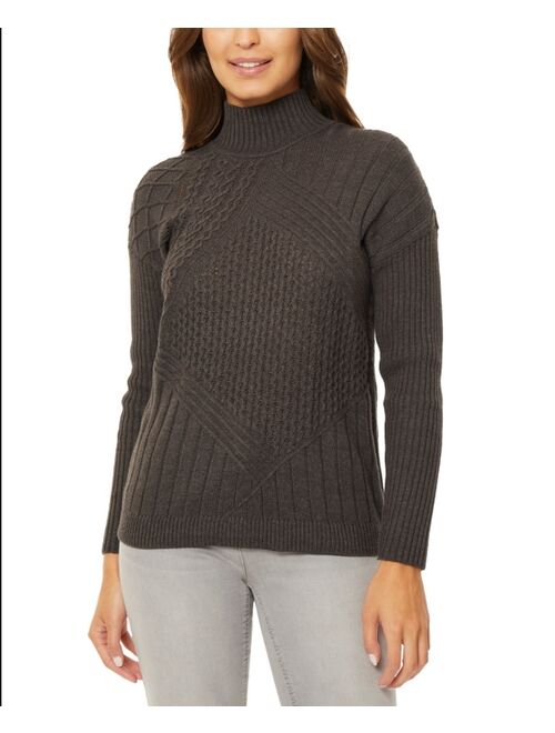 JONES NEW YORK Women's Directional Stitch Sweater