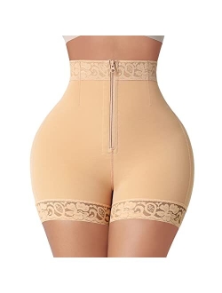 Butt Lifting Shapewear Body Shaper for Women Tummy Control Panties with Hook Zipper Closure