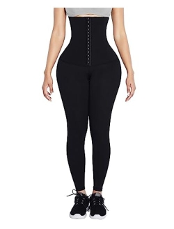 High Waist Corset Leggings for Women Tummy Control Athletic Motion Magic Waist Shaper Compression Yoga Pants