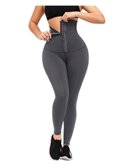 High Waist Corset Leggings for Women Tummy Control Athletic Motion Magic Waist Shaper Compression Yoga Pants