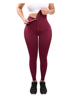 High Waist Corset Leggings for Women Tummy Control Athletic Motion Magic Waist Shaper Compression Yoga Pants