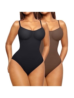 Shapewear Bodysuit Sculpting Body Shaper for Women Tummy Control Seamless Plus Size Butt Lifting Shaper