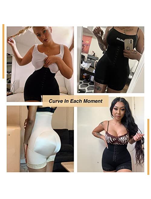 FeelinGirl Fajas Colombianas High Waist Body Shaper Butt Lifter Shorts Shapewear Tummy Control Shapewear for Women