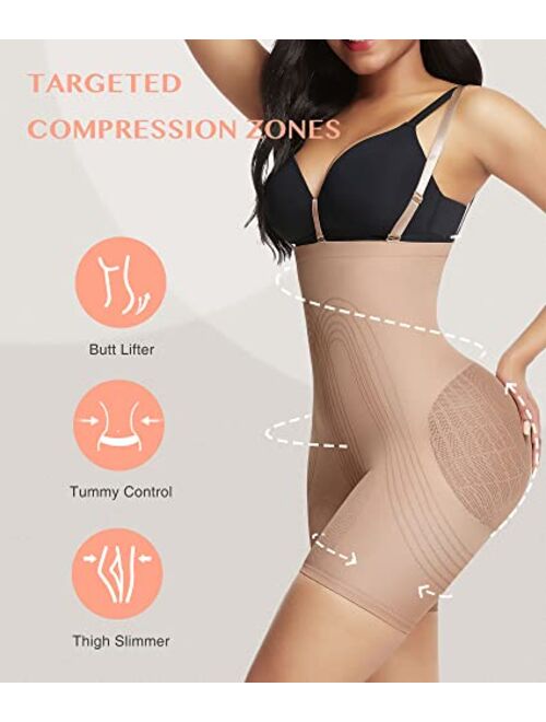 FeelinGirl Butt Lifting Shapewear Fajas Colombianas Body Shaper for Women Tummy Control High Waist Fajas