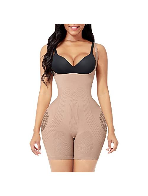 FeelinGirl Fajas Colombianas Full Body Shapewear for Women Tummy Tuck Butt Lifting Faja Post Surgery Compression Garment