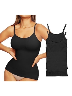 Camisole for Women Tummy Control Cami Shaper Seamless Compression Tank Top Shapewear for Women