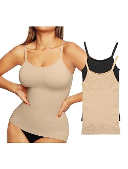 Camisole for Women Tummy Control Cami Shaper Seamless Compression Tank Top Shapewear for Women