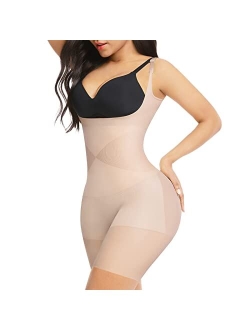 Shapewear for Women Tummy Control Body Shaper Seamless Faja with Open Crotch