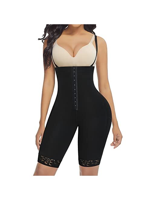 FeelinGirl High Waist Tummy Control Faja Butt Lifter Panties Full Body Shaper for Women Compression Shapewear Bodysuit