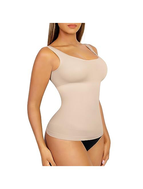 FeelinGirl Tummy Control Tank Tops Shapewear Compression Top Shaper for Women