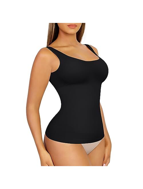 FeelinGirl Tummy Control Tank Tops Shapewear Compression Top Shaper for Women