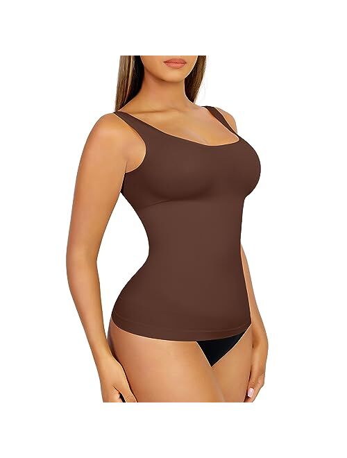 FeelinGirl Tummy Control Tank Tops Shapewear Compression Top Shaper for Women