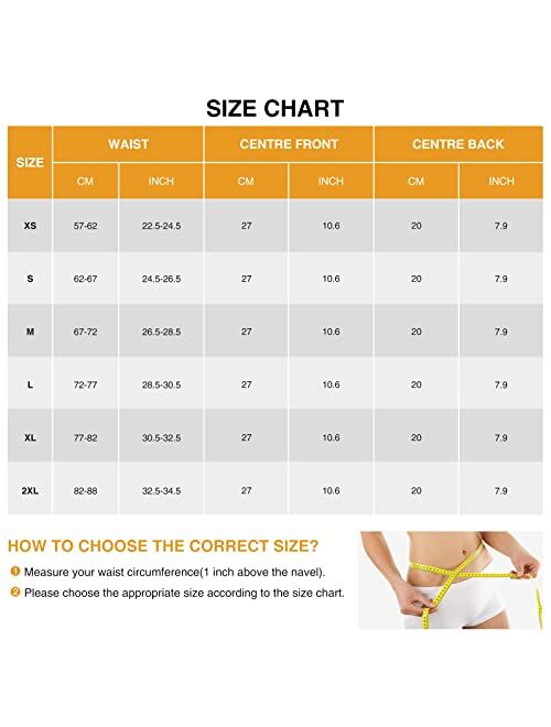 FeelinGirl Waist Trainer for Women Short Torso 13 Steel Boned 6 Hooks Latex Waist Cincher Hourglass Body Shaper