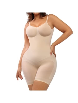 Low Back Bodysuit for Women Tummy Control Shapewear Seamless Faja Body Sculpting Shaper