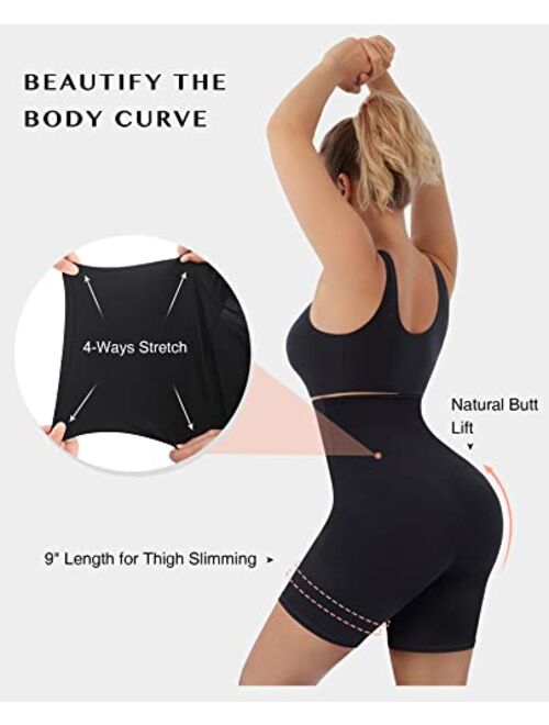 FeelinGirl Shapewear for Women Tummy Control High Waisted Body Shaper Shorts Waist Trainer Shorts Butt Lifting