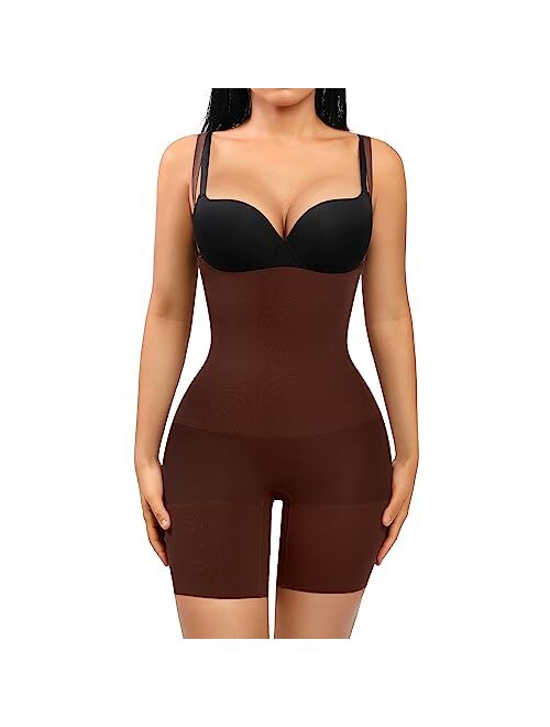 FeelinGirl Seamless Shapewear for Women Tummy Control Body Shaper Plus Size Faja Shorts Butt lifter Panties Thigh Slimmer