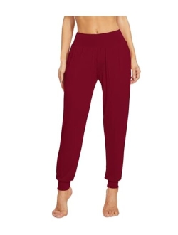 Women's Bamboo Viscose Joggers Casual Pajama Pants Loose Yoga Bottoms Comfy Lounge Sweatpants with Pockets S-XXL