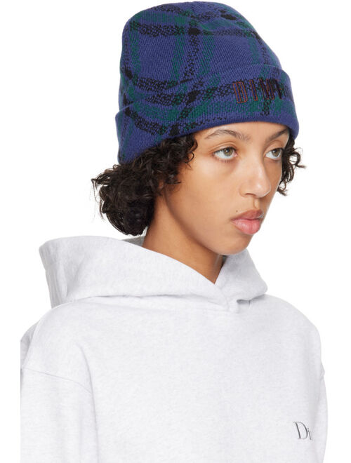 Dime Blue Wavy Beanie