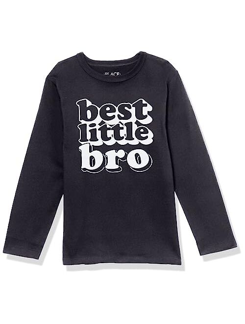 The Children's Place Boys' Long Sleeve Multi Color Graphc T-Shirt