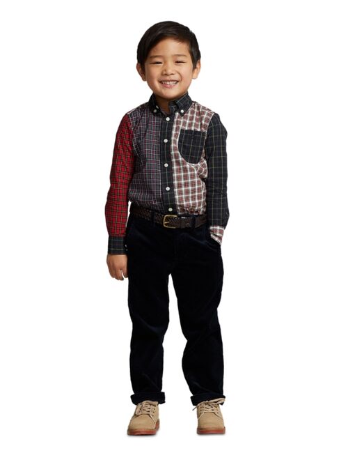 POLO RALPH LAUREN Toddler and Little Boys Plaid Cotton Poplin Shirt