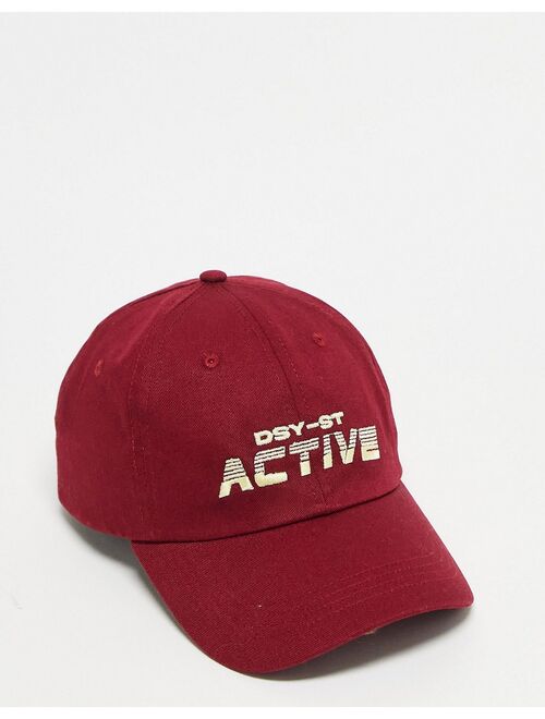 Daisy Street Active Swirly baseball cap in red