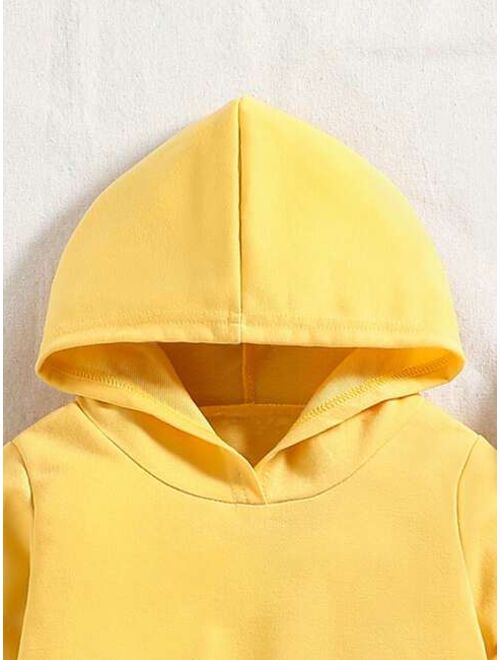 Young Boy Solid Hooded Sweatshirt