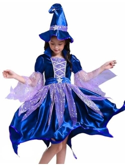 KatchOn, Halloween Toddlers Witch Costumes for Girls | Good Witch Costumes for Toddlers | Girls Halloween Witch Costumes Set