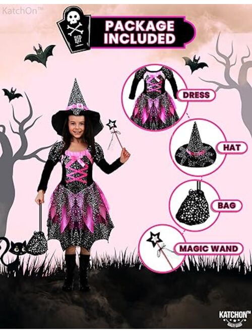 KatchOn, Halloween Toddlers Witch Costumes for Girls | Good Witch Costumes for Toddlers | Girls Halloween Witch Costumes Set