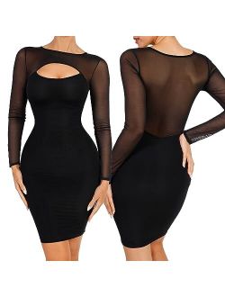 FeelinGirl Bodycon Dress for Women Slip Shapewear Dress Built in