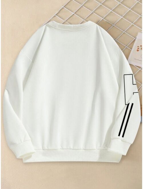 Tween Boy Letter Graphic Sweatshirt