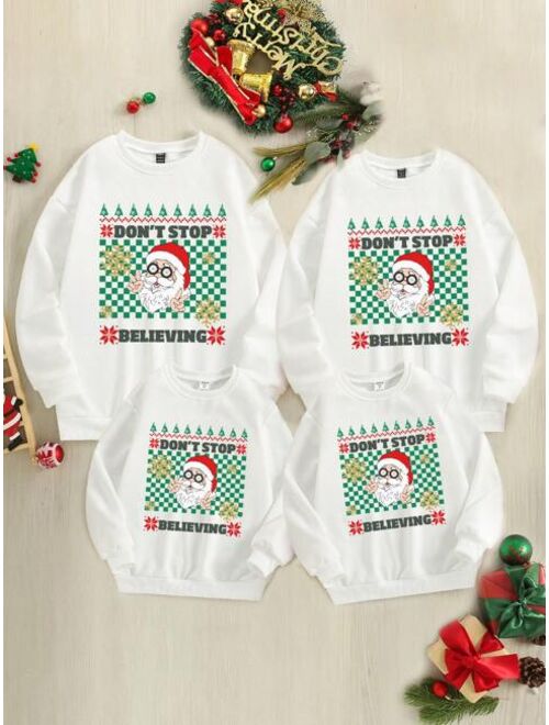 Tween Boy 1pc Christmas Print Sweatshirt