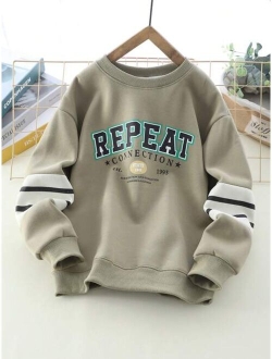 Tween Boy Letter Graphic Sweatshirt